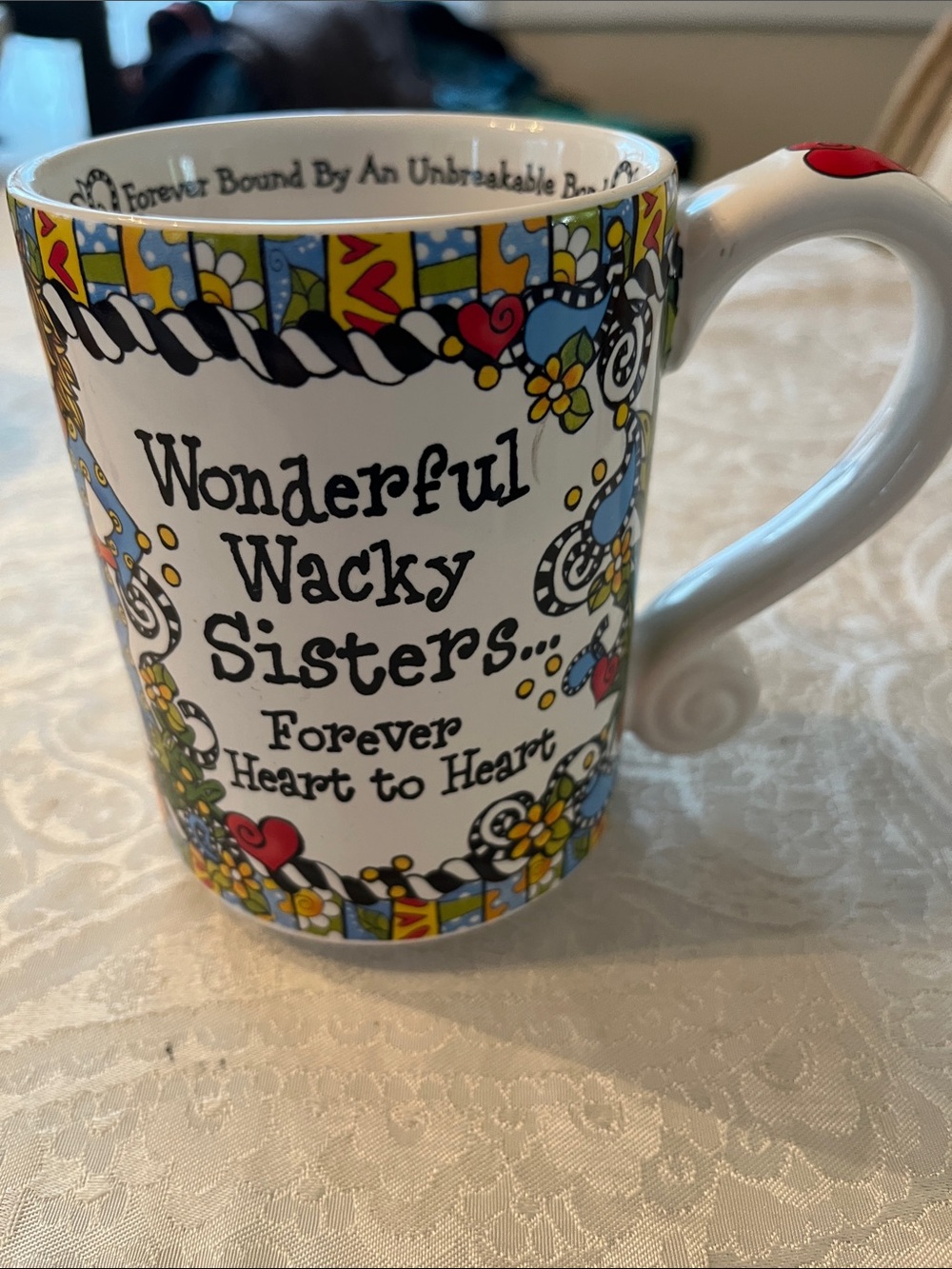 Wonderful Wacky Sisters Ceramic Mug - Multicolor